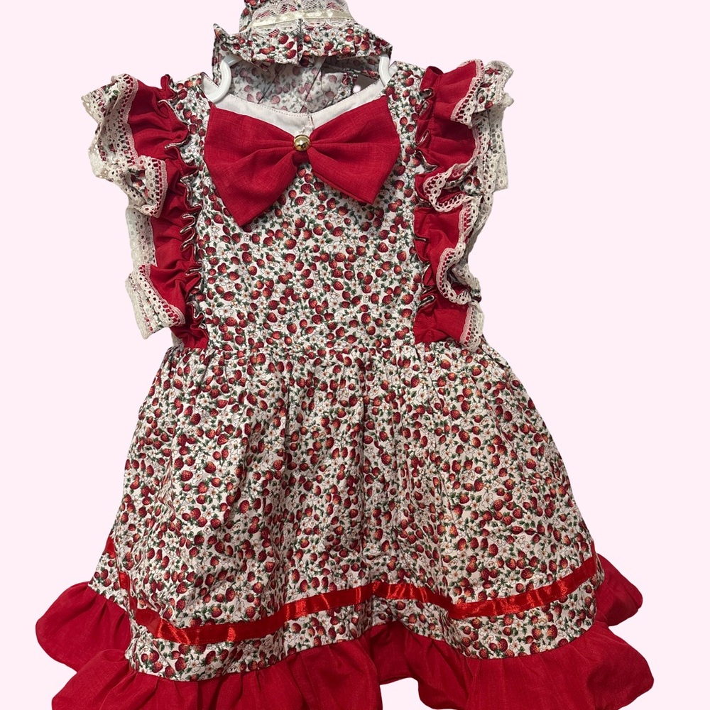 Vintage Strawberry Kids Dress